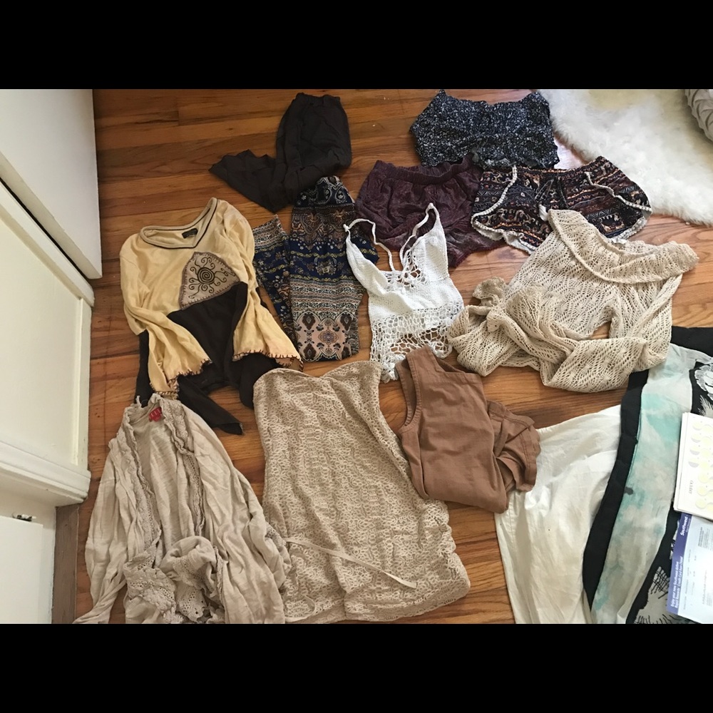 Huge festival hippie crochet flowy Boho bundle
